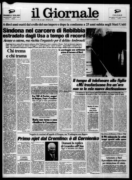 Il giornale : quotidiano del mattino